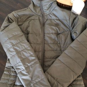 North face woman’s olive jacket
